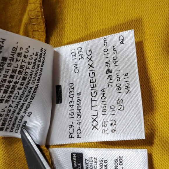 Levi's Cherry Branch Dark Yellow Logo Graphic Tee Relaxed Fit VG+ XXL - Picture 9 of 11